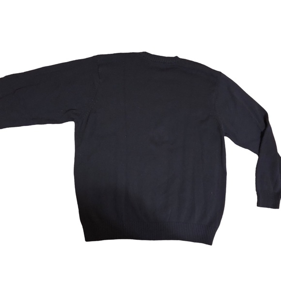 Saddlebred Navy Blue Cable Knit Crew Neck Sweater Size XL - Picture 4 of 6